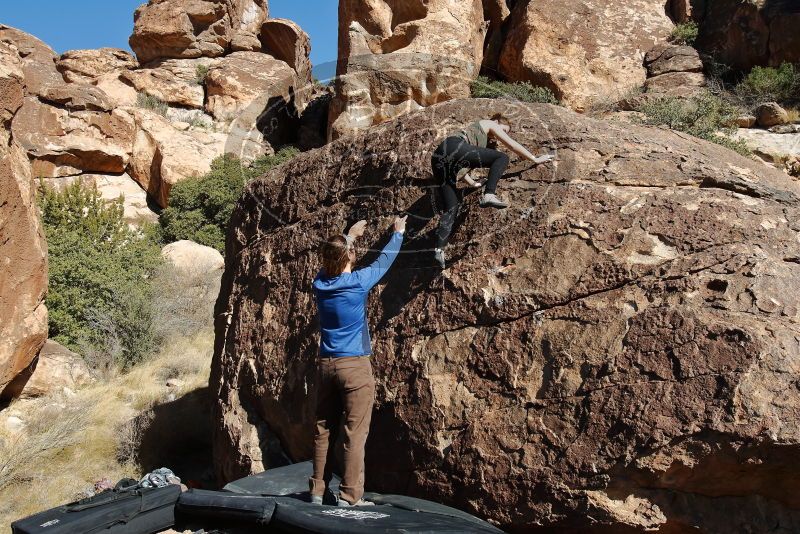 Bouldering in Hueco Tanks on 01/26/2020 with Blue Lizard Climbing and Yoga

Filename: SRM_20200126_1451440.jpg
Aperture: f/7.1
Shutter Speed: 1/400
Body: Canon EOS-1D Mark II
Lens: Canon EF 16-35mm f/2.8 L