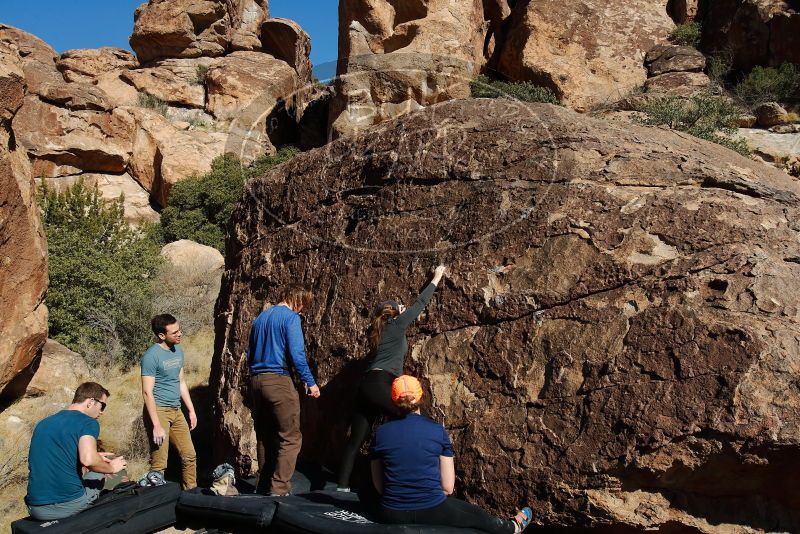 Bouldering in Hueco Tanks on 01/26/2020 with Blue Lizard Climbing and Yoga

Filename: SRM_20200126_1509430.jpg
Aperture: f/9.0
Shutter Speed: 1/400
Body: Canon EOS-1D Mark II
Lens: Canon EF 16-35mm f/2.8 L