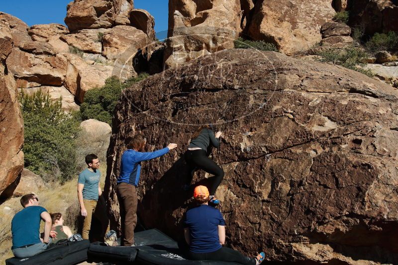 Bouldering in Hueco Tanks on 01/26/2020 with Blue Lizard Climbing and Yoga

Filename: SRM_20200126_1510040.jpg
Aperture: f/9.0
Shutter Speed: 1/400
Body: Canon EOS-1D Mark II
Lens: Canon EF 16-35mm f/2.8 L