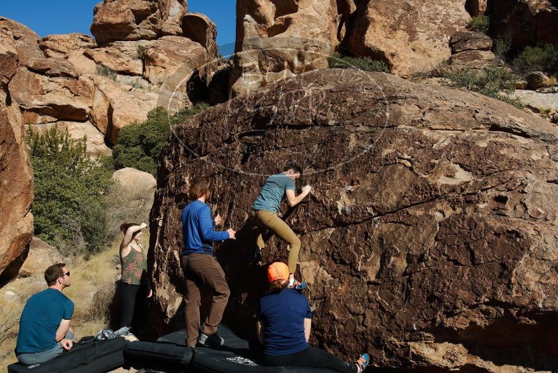 Bouldering in Hueco Tanks on 01/26/2020 with Blue Lizard Climbing and Yoga

Filename: SRM_20200126_1512020.jpg
Aperture: f/10.0
Shutter Speed: 1/400
Body: Canon EOS-1D Mark II
Lens: Canon EF 16-35mm f/2.8 L