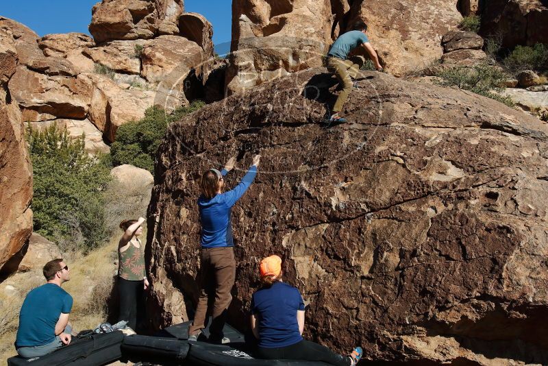 Bouldering in Hueco Tanks on 01/26/2020 with Blue Lizard Climbing and Yoga

Filename: SRM_20200126_1512190.jpg
Aperture: f/9.0
Shutter Speed: 1/400
Body: Canon EOS-1D Mark II
Lens: Canon EF 16-35mm f/2.8 L