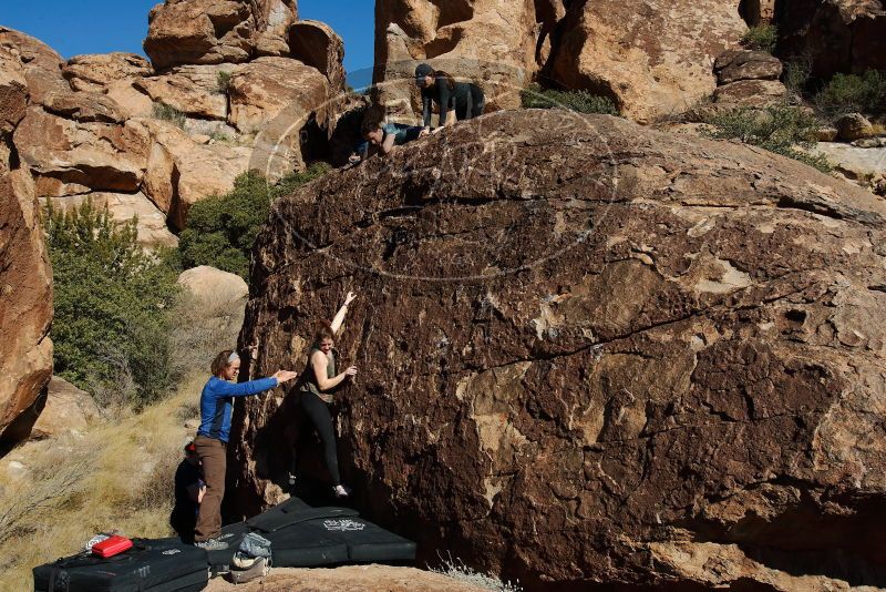 Bouldering in Hueco Tanks on 01/26/2020 with Blue Lizard Climbing and Yoga

Filename: SRM_20200126_1517580.jpg
Aperture: f/9.0
Shutter Speed: 1/400
Body: Canon EOS-1D Mark II
Lens: Canon EF 16-35mm f/2.8 L