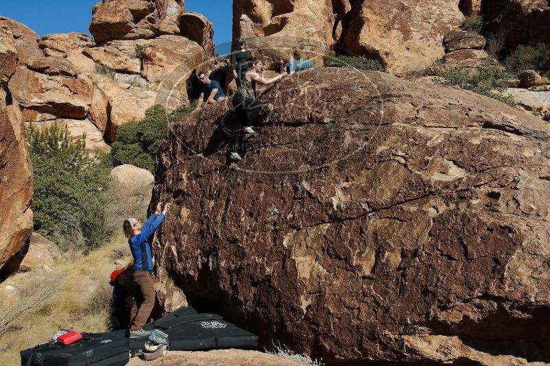 Bouldering in Hueco Tanks on 01/26/2020 with Blue Lizard Climbing and Yoga

Filename: SRM_20200126_1519150.jpg
Aperture: f/9.0
Shutter Speed: 1/400
Body: Canon EOS-1D Mark II
Lens: Canon EF 16-35mm f/2.8 L