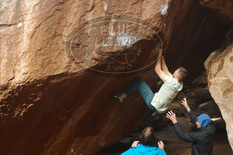 Bouldering in Hueco Tanks on 01/27/2020 with Blue Lizard Climbing and Yoga

Filename: SRM_20200127_1144400.jpg
Aperture: f/4.5
Shutter Speed: 1/320
Body: Canon EOS-1D Mark II
Lens: Canon EF 50mm f/1.8 II