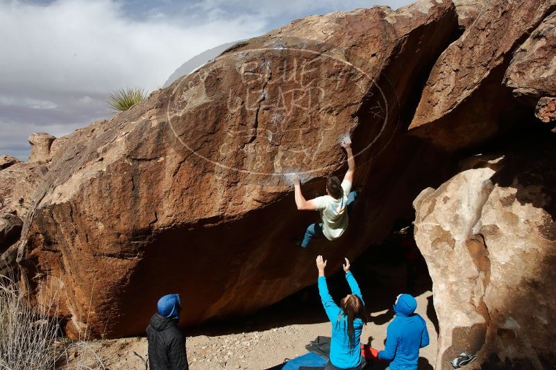 Bouldering in Hueco Tanks on 01/27/2020 with Blue Lizard Climbing and Yoga

Filename: SRM_20200127_1203020.jpg
Aperture: f/9.0
Shutter Speed: 1/500
Body: Canon EOS-1D Mark II
Lens: Canon EF 16-35mm f/2.8 L