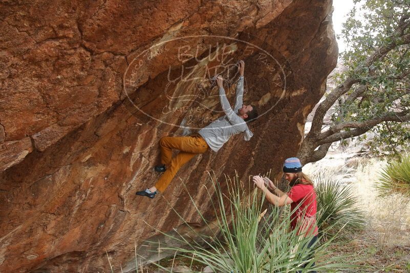 Bouldering in Hueco Tanks on 01/27/2020 with Blue Lizard Climbing and Yoga

Filename: SRM_20200127_1523460.jpg
Aperture: f/5.6
Shutter Speed: 1/250
Body: Canon EOS-1D Mark II
Lens: Canon EF 16-35mm f/2.8 L