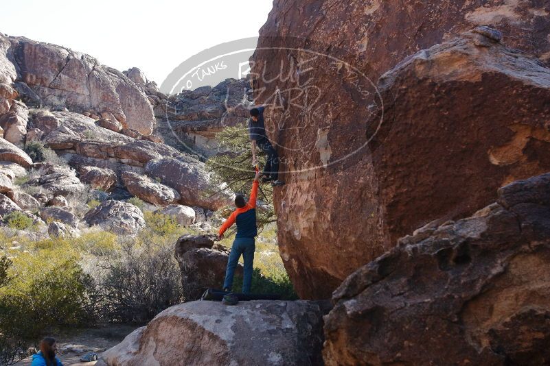 Bouldering in Hueco Tanks on 01/29/2020 with Blue Lizard Climbing and Yoga

Filename: SRM_20200129_1128340.jpg
Aperture: f/7.1
Shutter Speed: 1/250
Body: Canon EOS-1D Mark II
Lens: Canon EF 16-35mm f/2.8 L