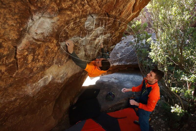 Bouldering in Hueco Tanks on 01/29/2020 with Blue Lizard Climbing and Yoga

Filename: SRM_20200129_1214331.jpg
Aperture: f/5.0
Shutter Speed: 1/250
Body: Canon EOS-1D Mark II
Lens: Canon EF 16-35mm f/2.8 L