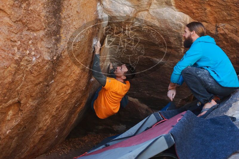 Bouldering in Hueco Tanks on 01/29/2020 with Blue Lizard Climbing and Yoga

Filename: SRM_20200129_1250000.jpg
Aperture: f/4.0
Shutter Speed: 1/250
Body: Canon EOS-1D Mark II
Lens: Canon EF 50mm f/1.8 II