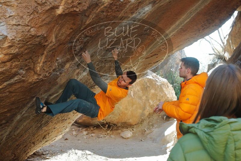 Bouldering in Hueco Tanks on 01/29/2020 with Blue Lizard Climbing and Yoga

Filename: SRM_20200129_1341050.jpg
Aperture: f/6.3
Shutter Speed: 1/250
Body: Canon EOS-1D Mark II
Lens: Canon EF 50mm f/1.8 II