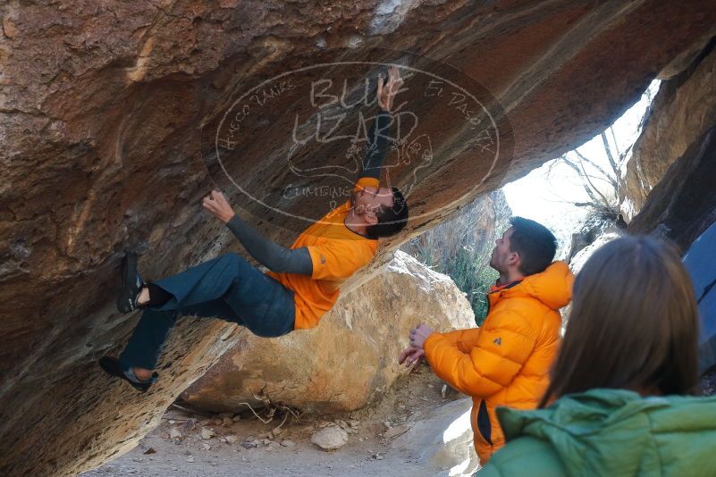 Bouldering in Hueco Tanks on 01/29/2020 with Blue Lizard Climbing and Yoga

Filename: SRM_20200129_1341090.jpg
Aperture: f/6.3
Shutter Speed: 1/250
Body: Canon EOS-1D Mark II
Lens: Canon EF 50mm f/1.8 II