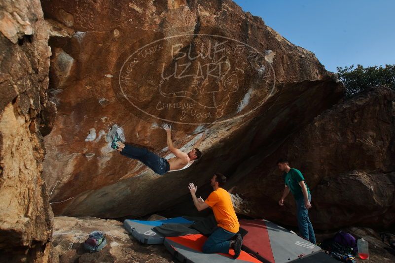 Bouldering in Hueco Tanks on 01/29/2020 with Blue Lizard Climbing and Yoga

Filename: SRM_20200129_1613360.jpg
Aperture: f/8.0
Shutter Speed: 1/250
Body: Canon EOS-1D Mark II
Lens: Canon EF 16-35mm f/2.8 L