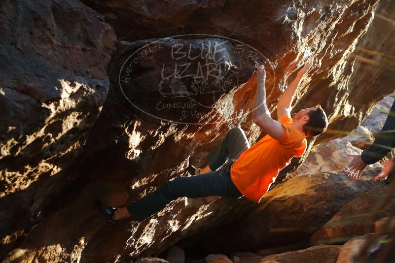 Bouldering in Hueco Tanks on 01/29/2020 with Blue Lizard Climbing and Yoga

Filename: SRM_20200129_1806440.jpg
Aperture: f/3.5
Shutter Speed: 1/500
Body: Canon EOS-1D Mark II
Lens: Canon EF 50mm f/1.8 II