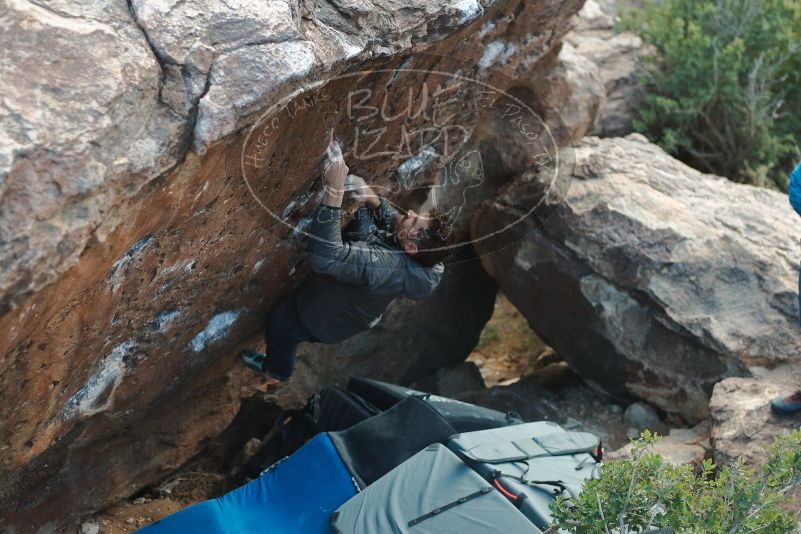 Bouldering in Hueco Tanks on 01/29/2020 with Blue Lizard Climbing and Yoga

Filename: SRM_20200129_1825080.jpg
Aperture: f/2.8
Shutter Speed: 1/200
Body: Canon EOS-1D Mark II
Lens: Canon EF 50mm f/1.8 II