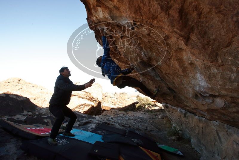 Bouldering in Hueco Tanks on 02/01/2020 with Blue Lizard Climbing and Yoga

Filename: SRM_20200201_1050380.jpg
Aperture: f/8.0
Shutter Speed: 1/250
Body: Canon EOS-1D Mark II
Lens: Canon EF 16-35mm f/2.8 L