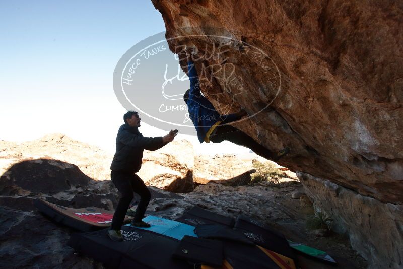 Bouldering in Hueco Tanks on 02/01/2020 with Blue Lizard Climbing and Yoga

Filename: SRM_20200201_1050381.jpg
Aperture: f/8.0
Shutter Speed: 1/250
Body: Canon EOS-1D Mark II
Lens: Canon EF 16-35mm f/2.8 L