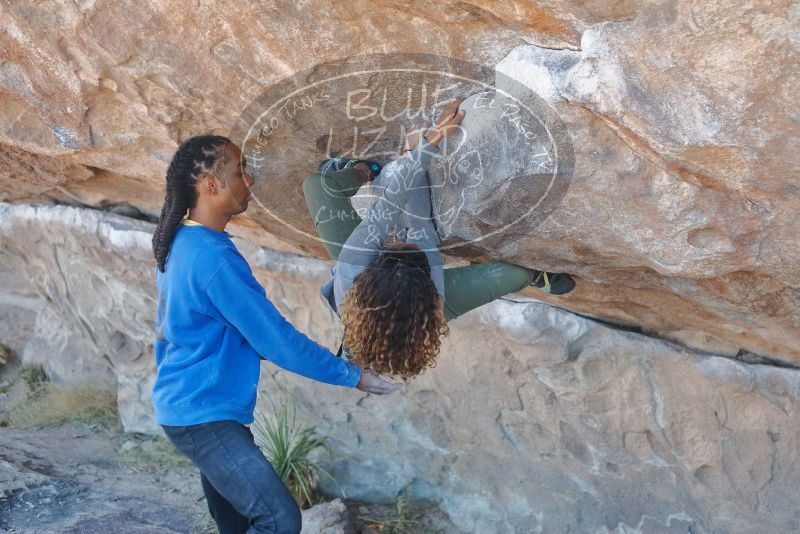 Bouldering in Hueco Tanks on 02/01/2020 with Blue Lizard Climbing and Yoga

Filename: SRM_20200201_1137460.jpg
Aperture: f/2.8
Shutter Speed: 1/250
Body: Canon EOS-1D Mark II
Lens: Canon EF 50mm f/1.8 II