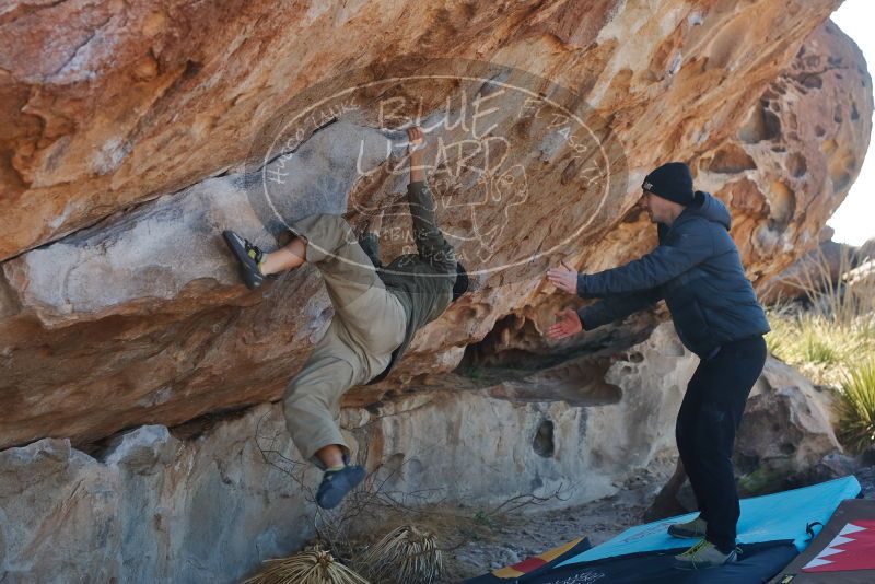 Bouldering in Hueco Tanks on 02/01/2020 with Blue Lizard Climbing and Yoga

Filename: SRM_20200201_1157370.jpg
Aperture: f/4.5
Shutter Speed: 1/250
Body: Canon EOS-1D Mark II
Lens: Canon EF 50mm f/1.8 II