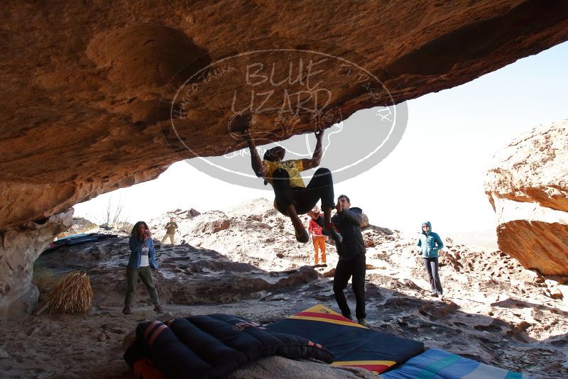 Bouldering in Hueco Tanks on 02/01/2020 with Blue Lizard Climbing and Yoga

Filename: SRM_20200201_1232560.jpg
Aperture: f/6.3
Shutter Speed: 1/250
Body: Canon EOS-1D Mark II
Lens: Canon EF 16-35mm f/2.8 L