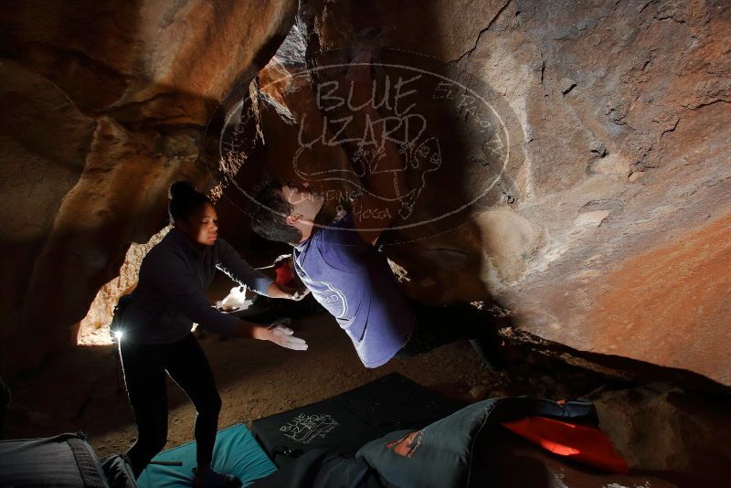 Bouldering in Hueco Tanks on 02/01/2020 with Blue Lizard Climbing and Yoga

Filename: SRM_20200201_1335520.jpg
Aperture: f/8.0
Shutter Speed: 1/250
Body: Canon EOS-1D Mark II
Lens: Canon EF 16-35mm f/2.8 L