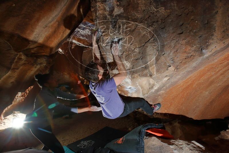 Bouldering in Hueco Tanks on 02/01/2020 with Blue Lizard Climbing and Yoga

Filename: SRM_20200201_1335560.jpg
Aperture: f/8.0
Shutter Speed: 1/250
Body: Canon EOS-1D Mark II
Lens: Canon EF 16-35mm f/2.8 L