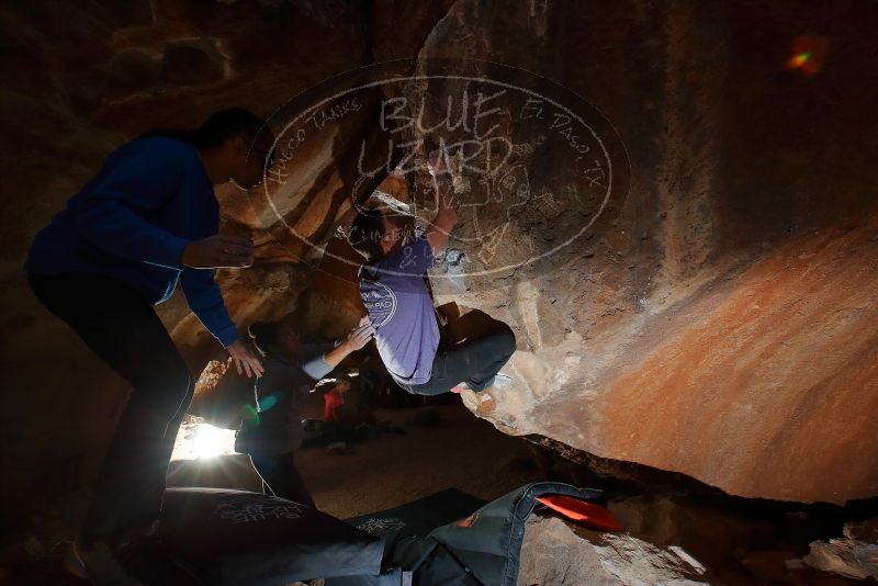 Bouldering in Hueco Tanks on 02/01/2020 with Blue Lizard Climbing and Yoga

Filename: SRM_20200201_1336010.jpg
Aperture: f/8.0
Shutter Speed: 1/250
Body: Canon EOS-1D Mark II
Lens: Canon EF 16-35mm f/2.8 L