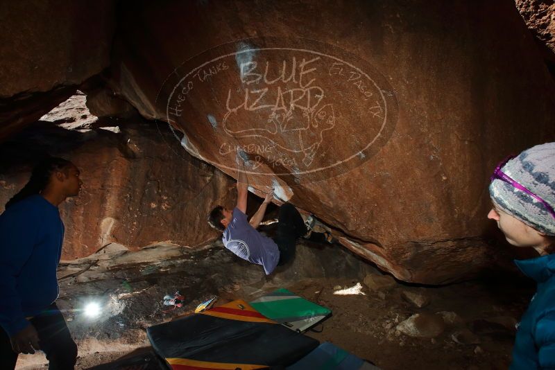 Bouldering in Hueco Tanks on 02/01/2020 with Blue Lizard Climbing and Yoga

Filename: SRM_20200201_1354590.jpg
Aperture: f/8.0
Shutter Speed: 1/250
Body: Canon EOS-1D Mark II
Lens: Canon EF 16-35mm f/2.8 L