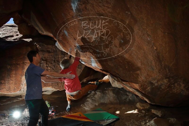 Bouldering in Hueco Tanks on 02/01/2020 with Blue Lizard Climbing and Yoga

Filename: SRM_20200201_1402490.jpg
Aperture: f/8.0
Shutter Speed: 1/250
Body: Canon EOS-1D Mark II
Lens: Canon EF 16-35mm f/2.8 L