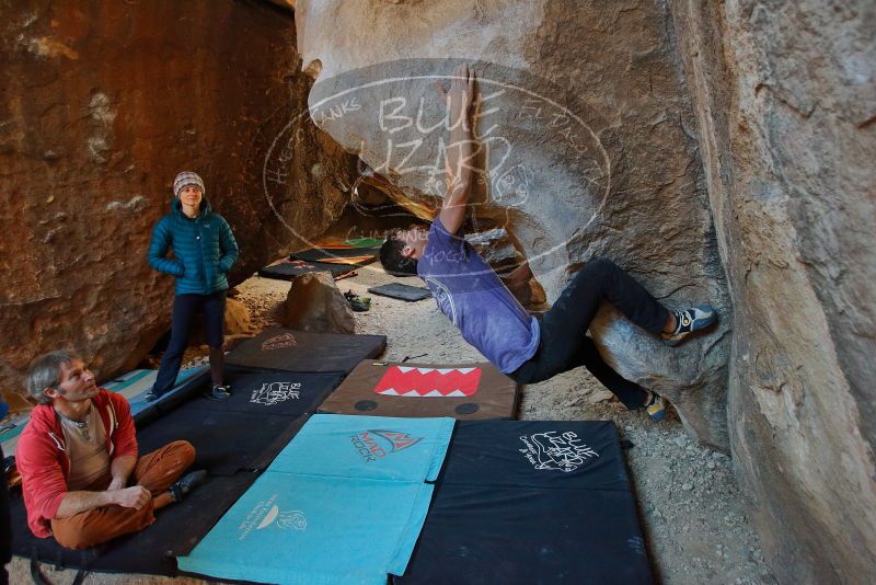 Bouldering in Hueco Tanks on 02/01/2020 with Blue Lizard Climbing and Yoga

Filename: SRM_20200201_1426010.jpg
Aperture: f/3.5
Shutter Speed: 1/250
Body: Canon EOS-1D Mark II
Lens: Canon EF 16-35mm f/2.8 L