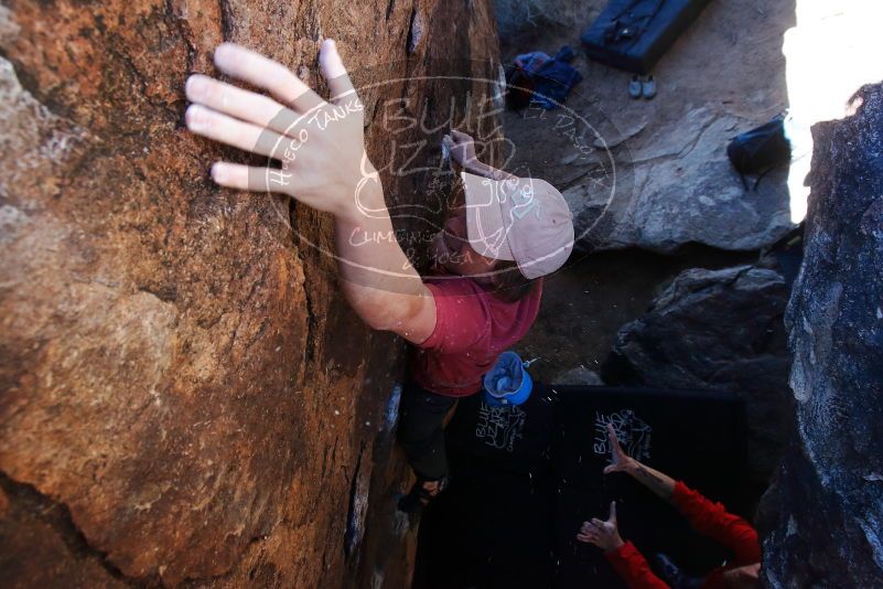 Bouldering in Hueco Tanks on 02/08/2020 with Blue Lizard Climbing and Yoga

Filename: SRM_20200208_1134120.jpg
Aperture: f/7.1
Shutter Speed: 1/250
Body: Canon EOS-1D Mark II
Lens: Canon EF 16-35mm f/2.8 L