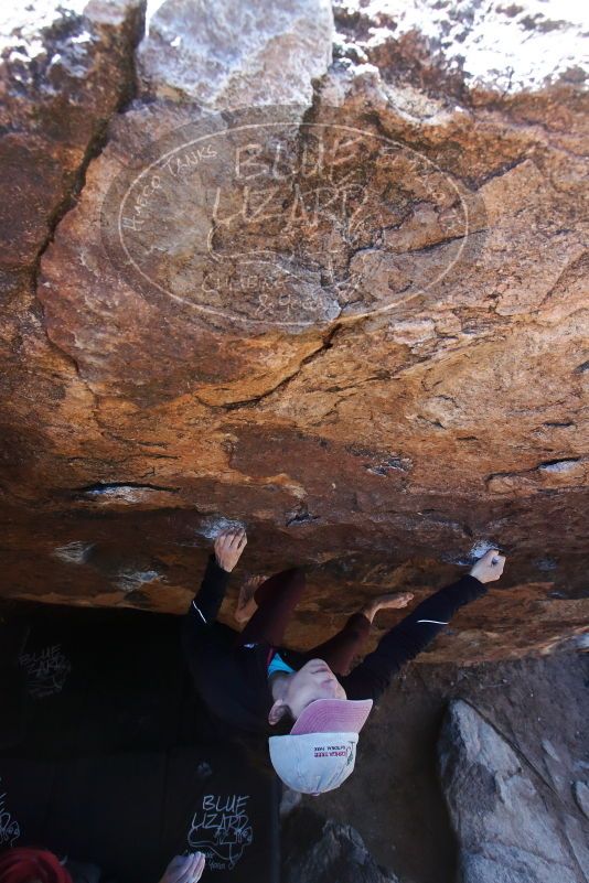 Bouldering in Hueco Tanks on 02/08/2020 with Blue Lizard Climbing and Yoga

Filename: SRM_20200208_1136410.jpg
Aperture: f/6.3
Shutter Speed: 1/250
Body: Canon EOS-1D Mark II
Lens: Canon EF 16-35mm f/2.8 L