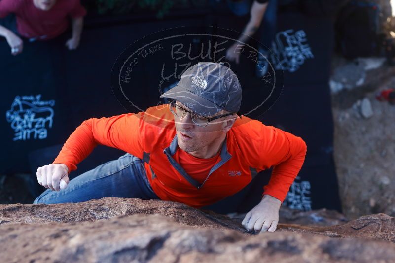 Bouldering in Hueco Tanks on 02/08/2020 with Blue Lizard Climbing and Yoga

Filename: SRM_20200208_1243000.jpg
Aperture: f/3.5
Shutter Speed: 1/250
Body: Canon EOS-1D Mark II
Lens: Canon EF 50mm f/1.8 II