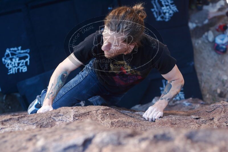 Bouldering in Hueco Tanks on 02/08/2020 with Blue Lizard Climbing and Yoga

Filename: SRM_20200208_1244170.jpg
Aperture: f/3.2
Shutter Speed: 1/250
Body: Canon EOS-1D Mark II
Lens: Canon EF 50mm f/1.8 II