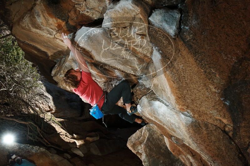 Bouldering in Hueco Tanks on 02/08/2020 with Blue Lizard Climbing and Yoga

Filename: SRM_20200208_1541420.jpg
Aperture: f/8.0
Shutter Speed: 1/250
Body: Canon EOS-1D Mark II
Lens: Canon EF 16-35mm f/2.8 L