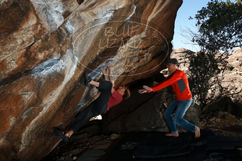 Bouldering in Hueco Tanks on 02/08/2020 with Blue Lizard Climbing and Yoga

Filename: SRM_20200208_1555300.jpg
Aperture: f/8.0
Shutter Speed: 1/250
Body: Canon EOS-1D Mark II
Lens: Canon EF 16-35mm f/2.8 L