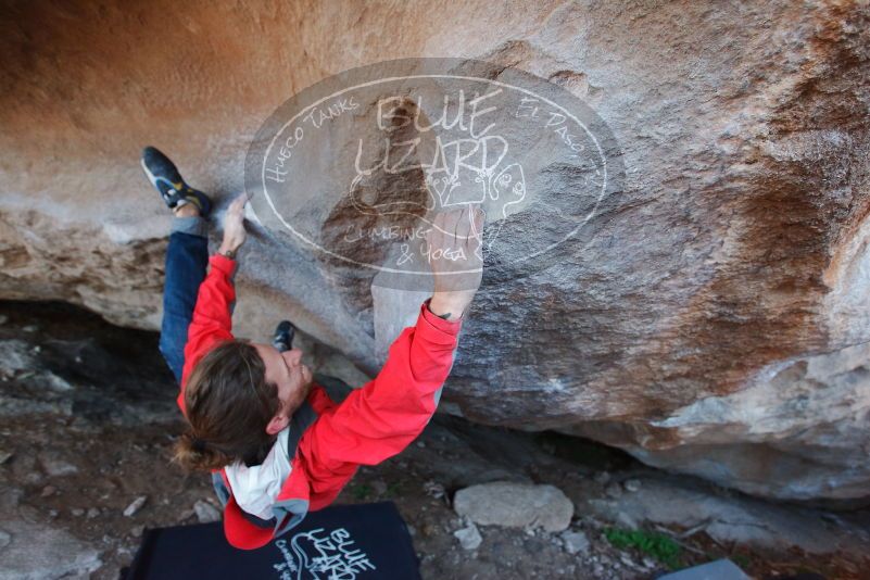 Bouldering in Hueco Tanks on 02/08/2020 with Blue Lizard Climbing and Yoga

Filename: SRM_20200208_1811320.jpg
Aperture: f/4.0
Shutter Speed: 1/250
Body: Canon EOS-1D Mark II
Lens: Canon EF 16-35mm f/2.8 L