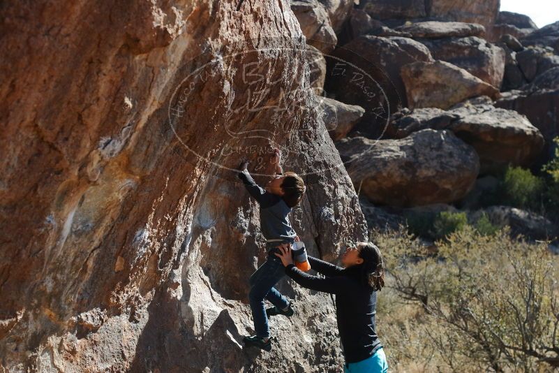 Bouldering in Hueco Tanks on 01/06/2020 with Blue Lizard Climbing and Yoga

Filename: SRM_20200106_1347420.jpg
Aperture: f/4.5
Shutter Speed: 1/400
Body: Canon EOS-1D Mark II
Lens: Canon EF 50mm f/1.8 II