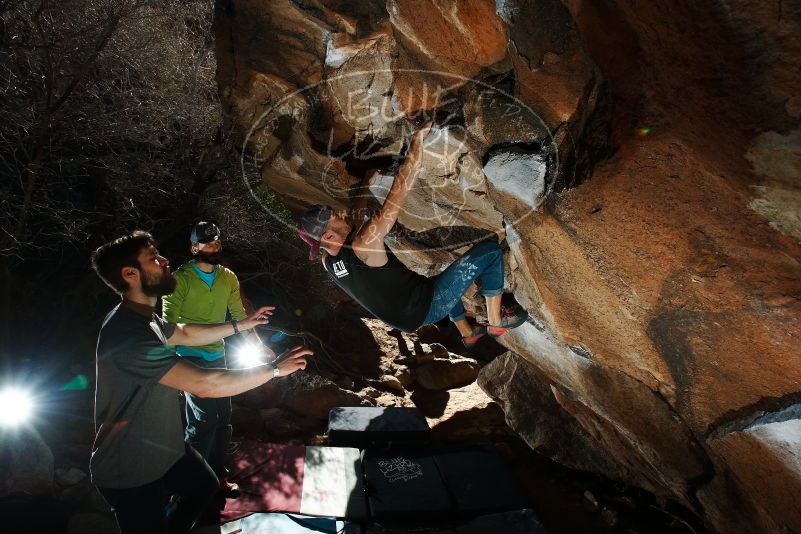 Bouldering in Hueco Tanks on 02/14/2020 with Blue Lizard Climbing and Yoga

Filename: SRM_20200214_1205570.jpg
Aperture: f/8.0
Shutter Speed: 1/250
Body: Canon EOS-1D Mark II
Lens: Canon EF 16-35mm f/2.8 L