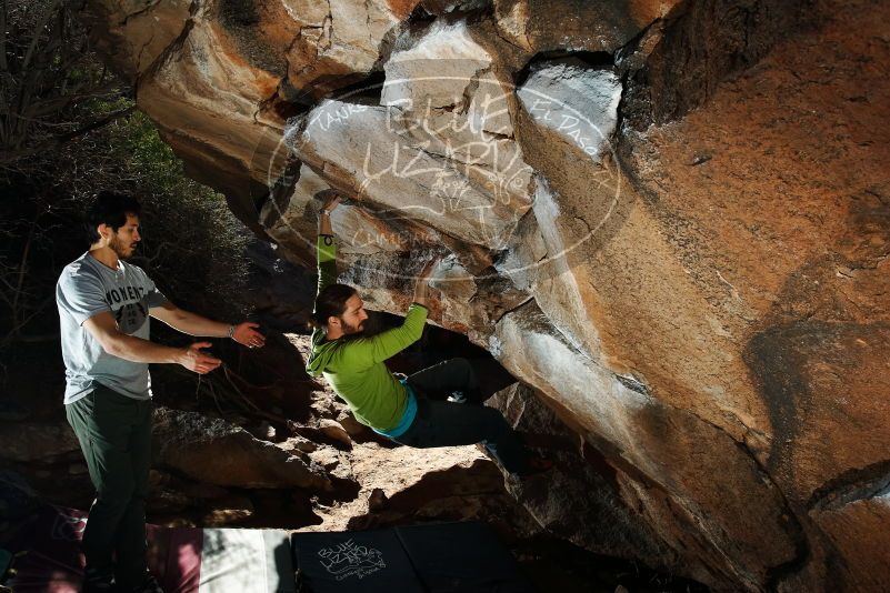 Bouldering in Hueco Tanks on 02/14/2020 with Blue Lizard Climbing and Yoga

Filename: SRM_20200214_1207220.jpg
Aperture: f/8.0
Shutter Speed: 1/250
Body: Canon EOS-1D Mark II
Lens: Canon EF 16-35mm f/2.8 L