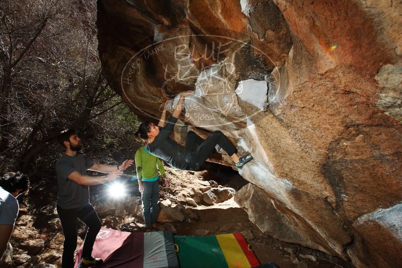 Bouldering in Hueco Tanks on 02/14/2020 with Blue Lizard Climbing and Yoga

Filename: SRM_20200214_1305140.jpg
Aperture: f/8.0
Shutter Speed: 1/250
Body: Canon EOS-1D Mark II
Lens: Canon EF 16-35mm f/2.8 L