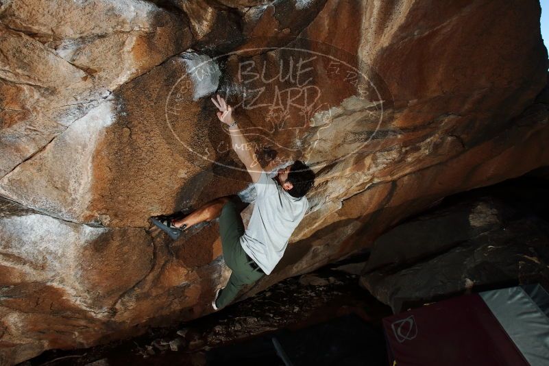 Bouldering in Hueco Tanks on 02/14/2020 with Blue Lizard Climbing and Yoga

Filename: SRM_20200214_1319120.jpg
Aperture: f/8.0
Shutter Speed: 1/250
Body: Canon EOS-1D Mark II
Lens: Canon EF 16-35mm f/2.8 L