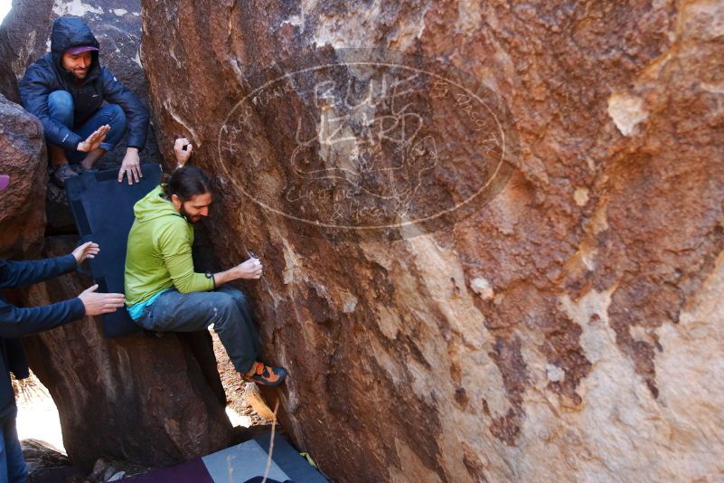 Bouldering in Hueco Tanks on 02/14/2020 with Blue Lizard Climbing and Yoga

Filename: SRM_20200214_1341180.jpg
Aperture: f/3.5
Shutter Speed: 1/250
Body: Canon EOS-1D Mark II
Lens: Canon EF 16-35mm f/2.8 L