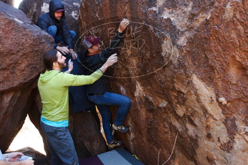 Bouldering in Hueco Tanks on 02/14/2020 with Blue Lizard Climbing and Yoga

Filename: SRM_20200214_1345230.jpg
Aperture: f/4.0
Shutter Speed: 1/250
Body: Canon EOS-1D Mark II
Lens: Canon EF 16-35mm f/2.8 L