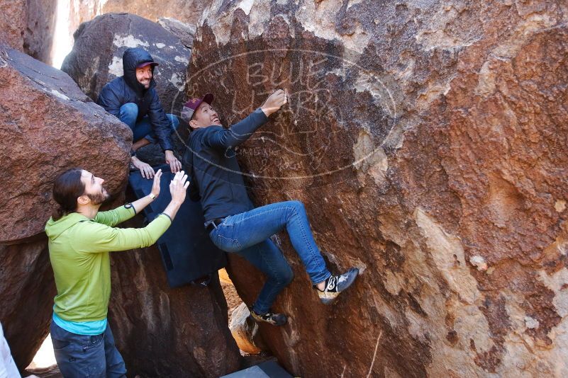 Bouldering in Hueco Tanks on 02/14/2020 with Blue Lizard Climbing and Yoga

Filename: SRM_20200214_1345270.jpg
Aperture: f/3.5
Shutter Speed: 1/250
Body: Canon EOS-1D Mark II
Lens: Canon EF 16-35mm f/2.8 L