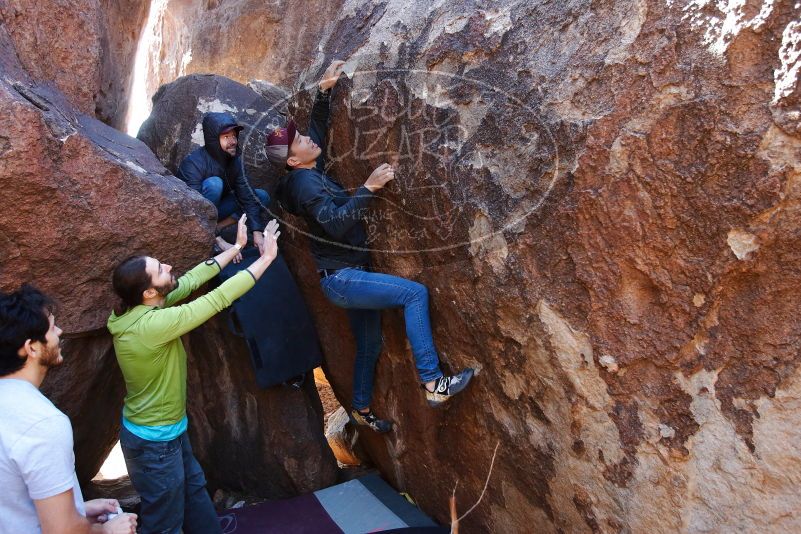 Bouldering in Hueco Tanks on 02/14/2020 with Blue Lizard Climbing and Yoga

Filename: SRM_20200214_1345300.jpg
Aperture: f/4.0
Shutter Speed: 1/250
Body: Canon EOS-1D Mark II
Lens: Canon EF 16-35mm f/2.8 L