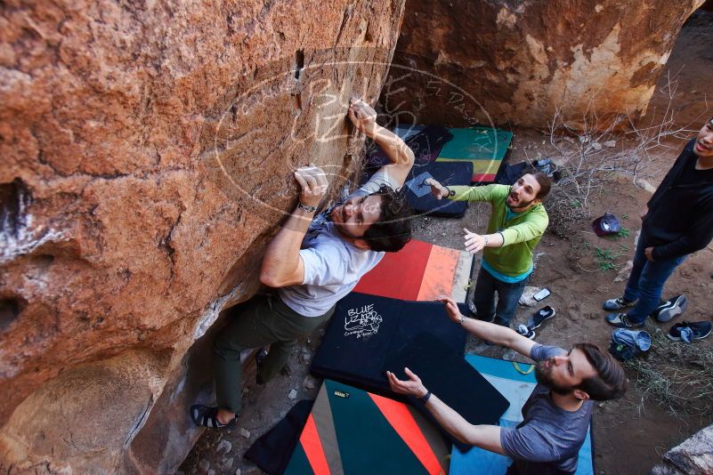 Bouldering in Hueco Tanks on 02/14/2020 with Blue Lizard Climbing and Yoga

Filename: SRM_20200214_1402441.jpg
Aperture: f/5.0
Shutter Speed: 1/250
Body: Canon EOS-1D Mark II
Lens: Canon EF 16-35mm f/2.8 L