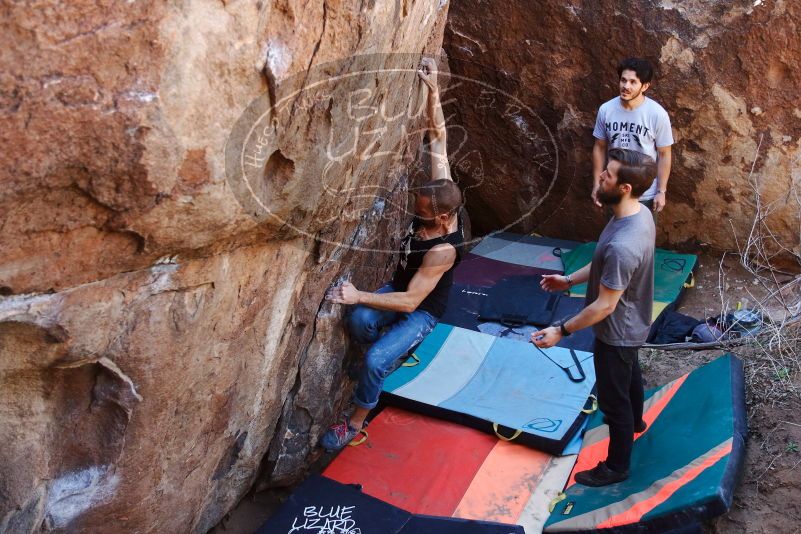 Bouldering in Hueco Tanks on 02/14/2020 with Blue Lizard Climbing and Yoga

Filename: SRM_20200214_1410551.jpg
Aperture: f/3.5
Shutter Speed: 1/500
Body: Canon EOS-1D Mark II
Lens: Canon EF 16-35mm f/2.8 L