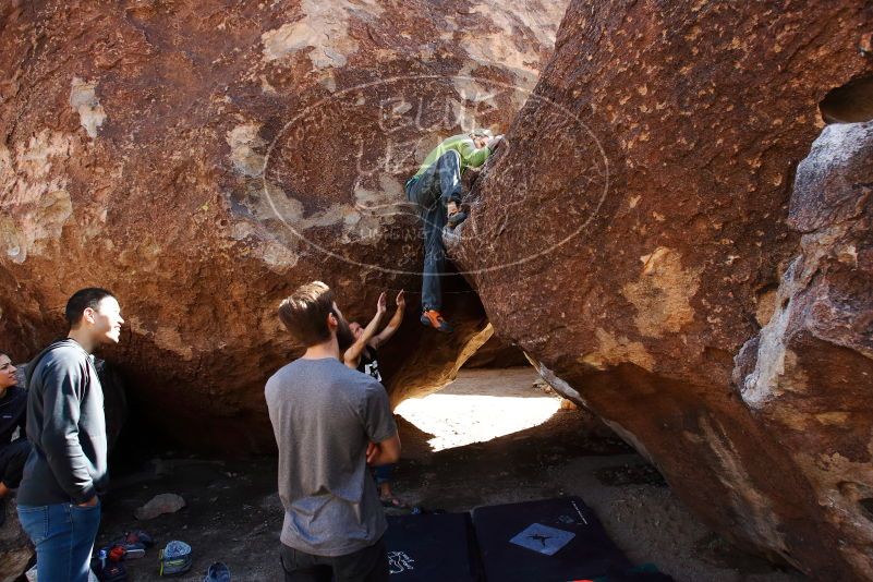 Bouldering in Hueco Tanks on 02/14/2020 with Blue Lizard Climbing and Yoga

Filename: SRM_20200214_1443340.jpg
Aperture: f/6.3
Shutter Speed: 1/320
Body: Canon EOS-1D Mark II
Lens: Canon EF 16-35mm f/2.8 L