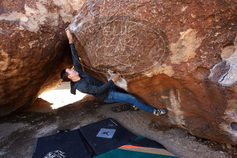 Bouldering in Hueco Tanks on 02/14/2020 with Blue Lizard Climbing and Yoga

Filename: SRM_20200214_1449330.jpg
Aperture: f/5.0
Shutter Speed: 1/320
Body: Canon EOS-1D Mark II
Lens: Canon EF 16-35mm f/2.8 L