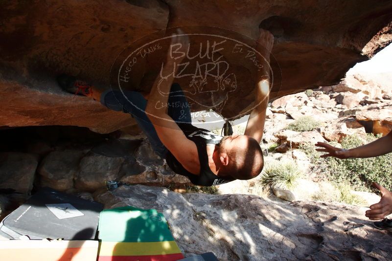 Bouldering in Hueco Tanks on 02/14/2020 with Blue Lizard Climbing and Yoga

Filename: SRM_20200214_1644140.jpg
Aperture: f/9.0
Shutter Speed: 1/250
Body: Canon EOS-1D Mark II
Lens: Canon EF 16-35mm f/2.8 L